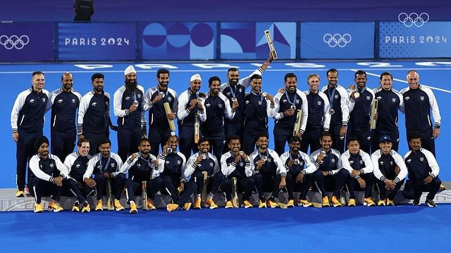 India won the historical bronze medal in the men’s hockey match at the ...