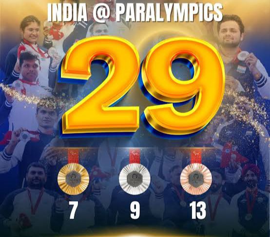 India won 29 medals with the best-ever performance in the Paris ...